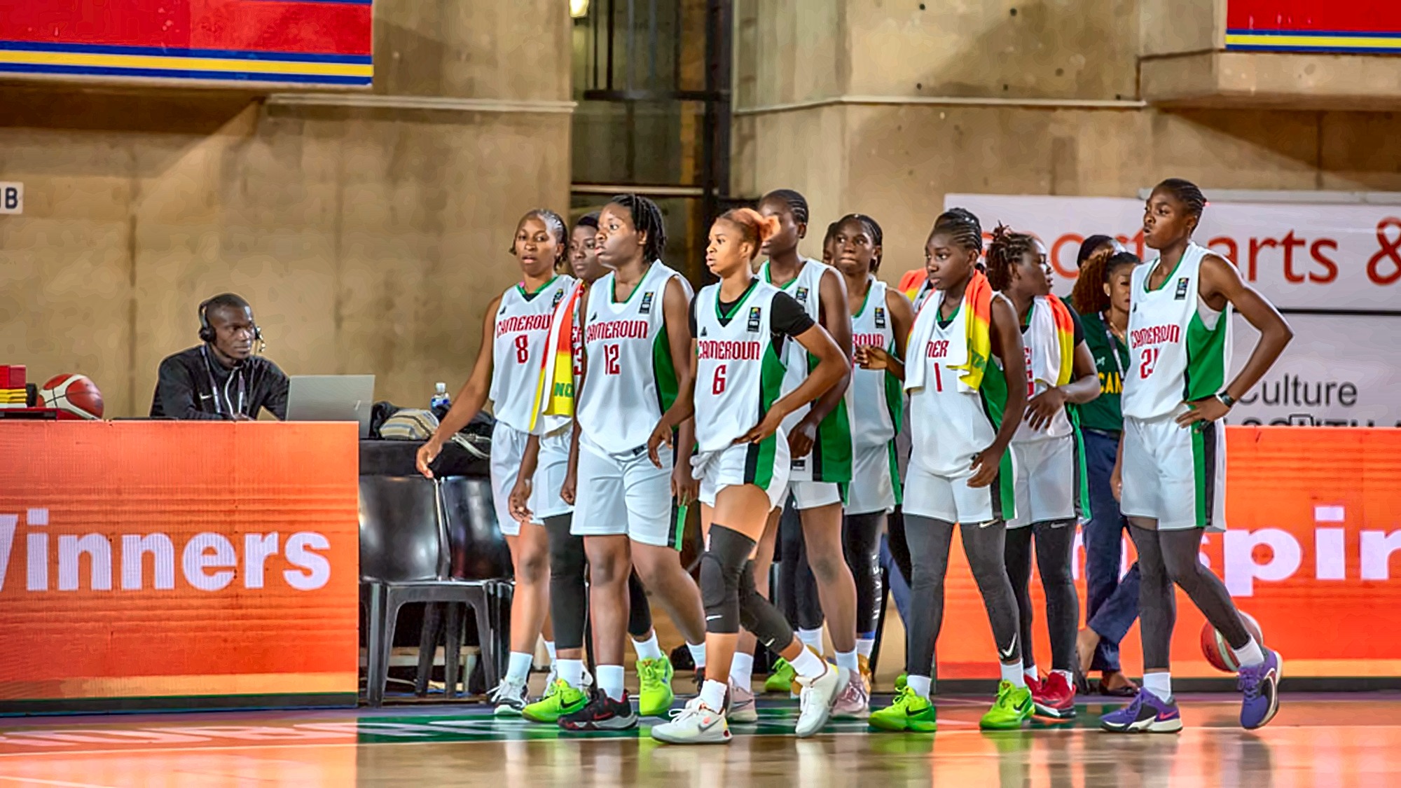 Lionceaux U18 Filles Cameroun à l'AfroBasket U18 2024