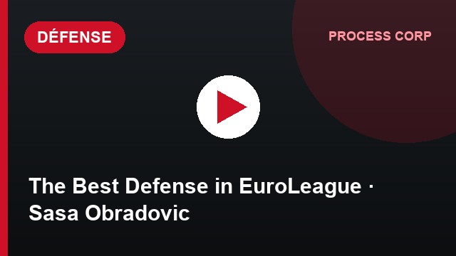 The Best Defense in EuroLeague Sasa Obradovic